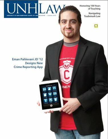 UNH Law Alumni Magazines Index - IP Accomplishments Focus - Summer 2012